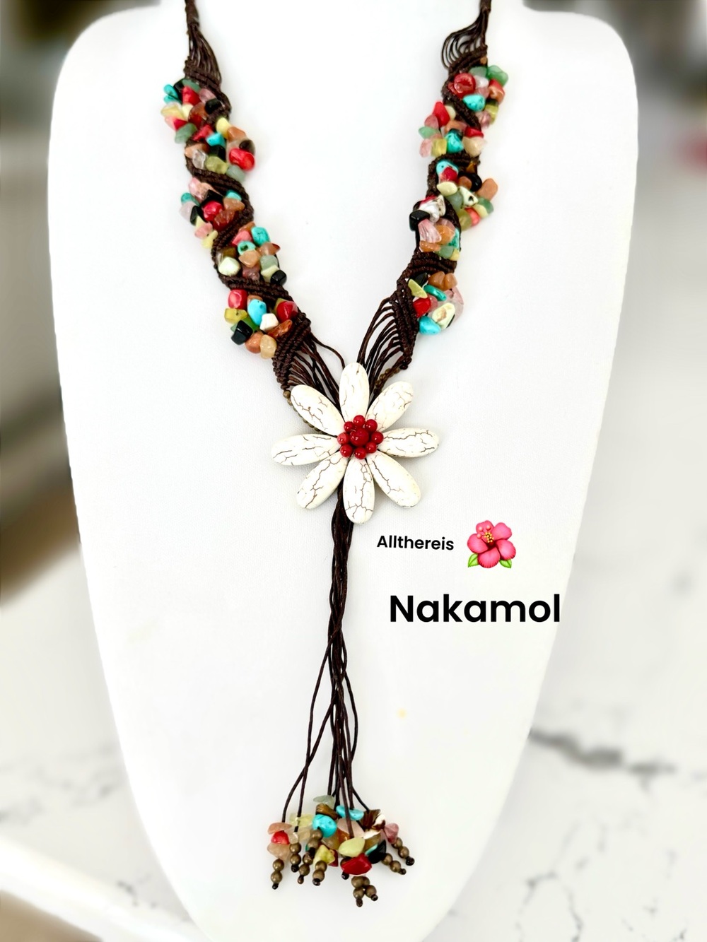 Nakamol necklace semi precious boho  🌸🌺